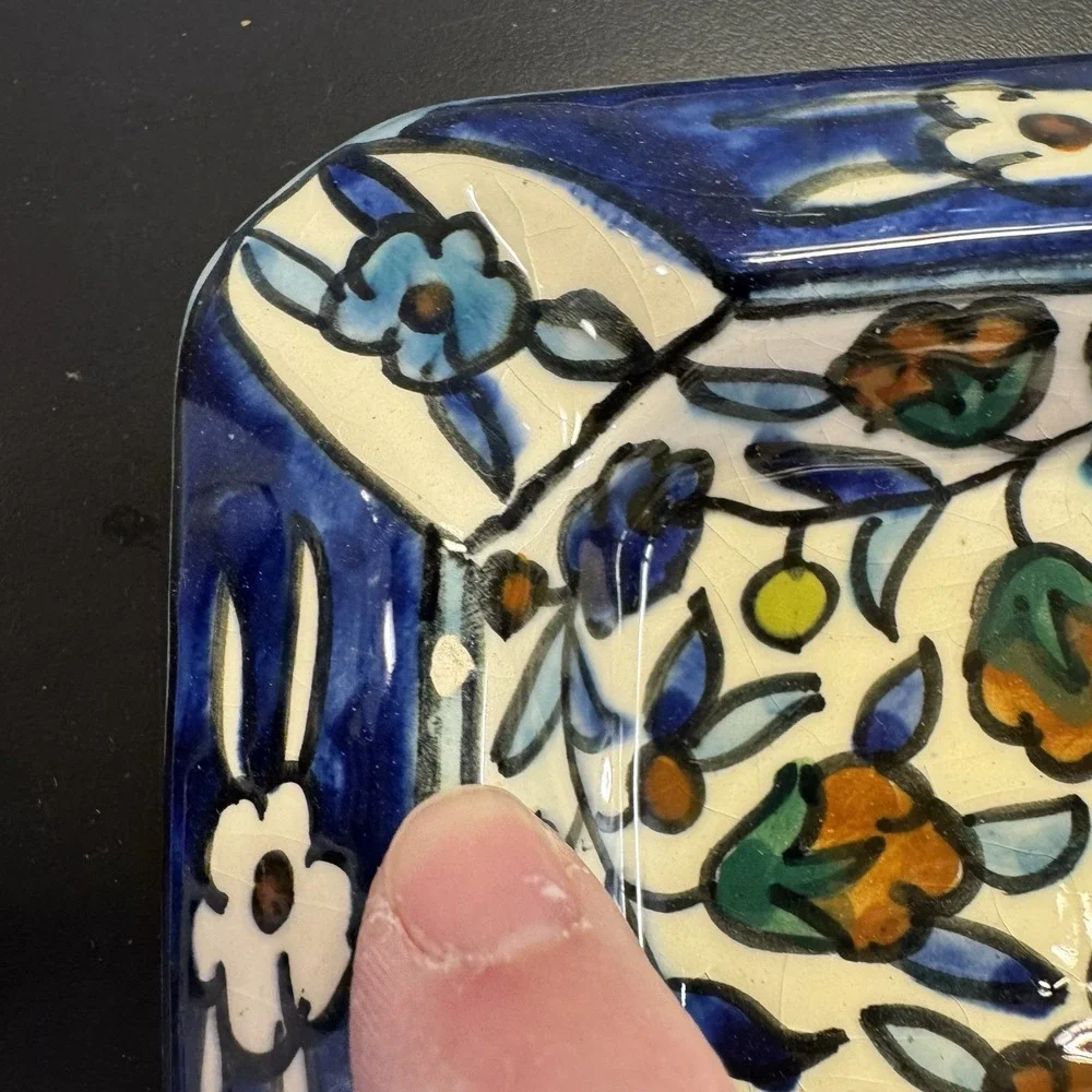 Beautiful Colorful Trinket Dish Ashtray‎ Made In Jerusalem